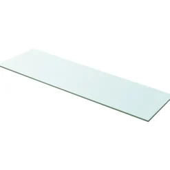 Hyllyt 2 kpl, kirkas lasi, 100x30 cm