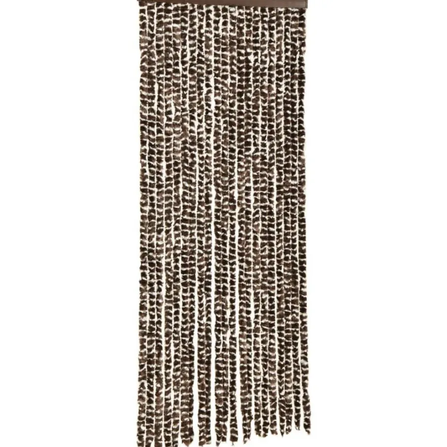 Hyönteisverho ruskea ja valkoinen 56x185 cm chenille