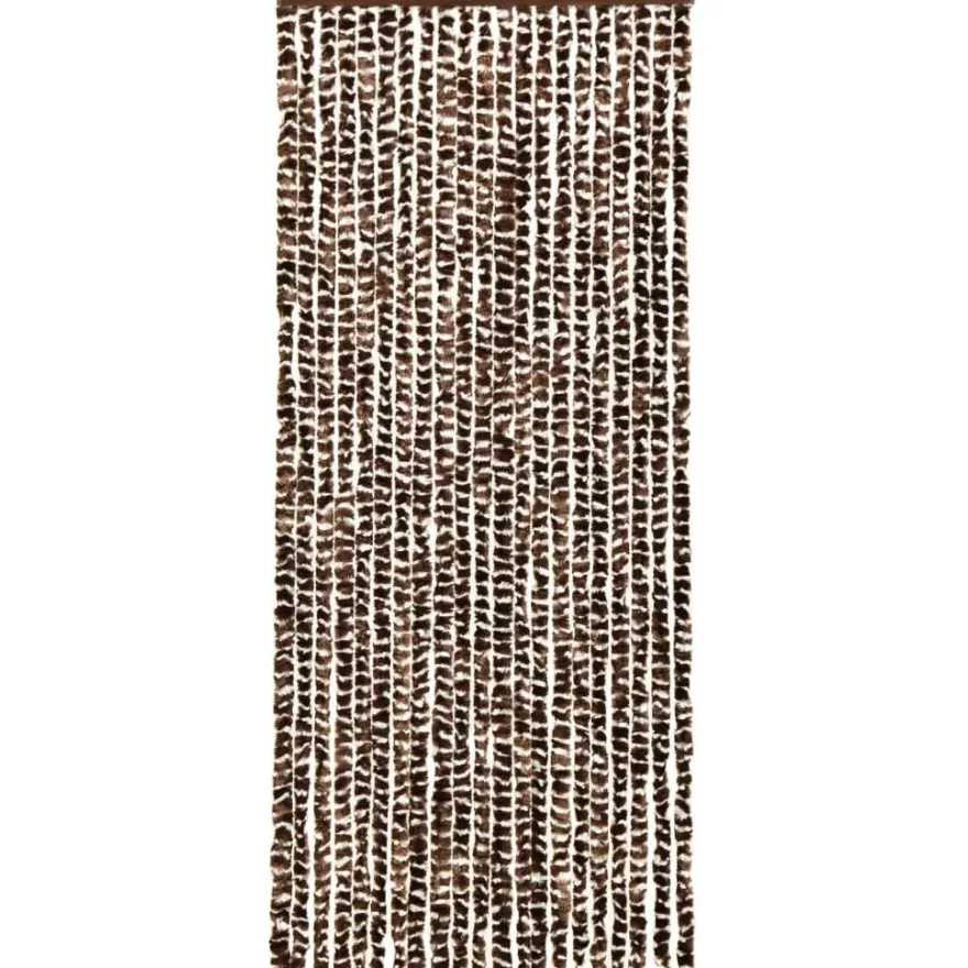 Hyönteisverho ruskea ja valkoinen 56x185 cm chenille