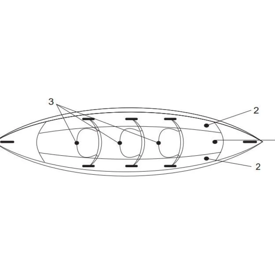 Ilmatäytteinen Kajakki BlueSea 383cm 2-3 henkilöä