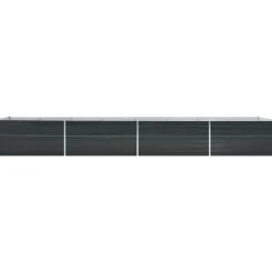Istutuslaatikko galv. teräs 600x80x45 cm antrasiitti