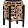 Istutuslaatikko Home4You WICKER jalustalla 20x20xK23 cm, vaaleanruskea