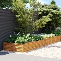 Istutuslaatikko 579x100x36 cm corten-teräs