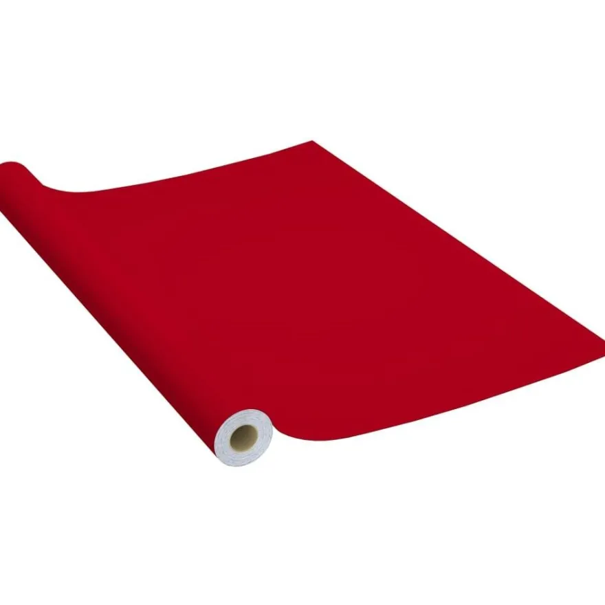 Itseliimautuva huonekalukalvo punainen 500x90 cm pvc