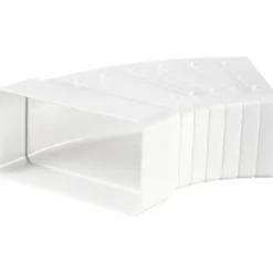 IV-kanavan käyrä Airsec 55x110 mm, 0-45°, horisontaalinen, muovi