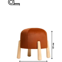 Jakkara Linento Furniture Floki, Ø40cm, oranssi
