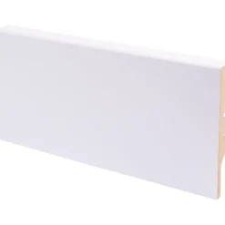 Jalkalista Maler R2 Aava, 12x70x2750mm, MDF, puhdas valkoinen