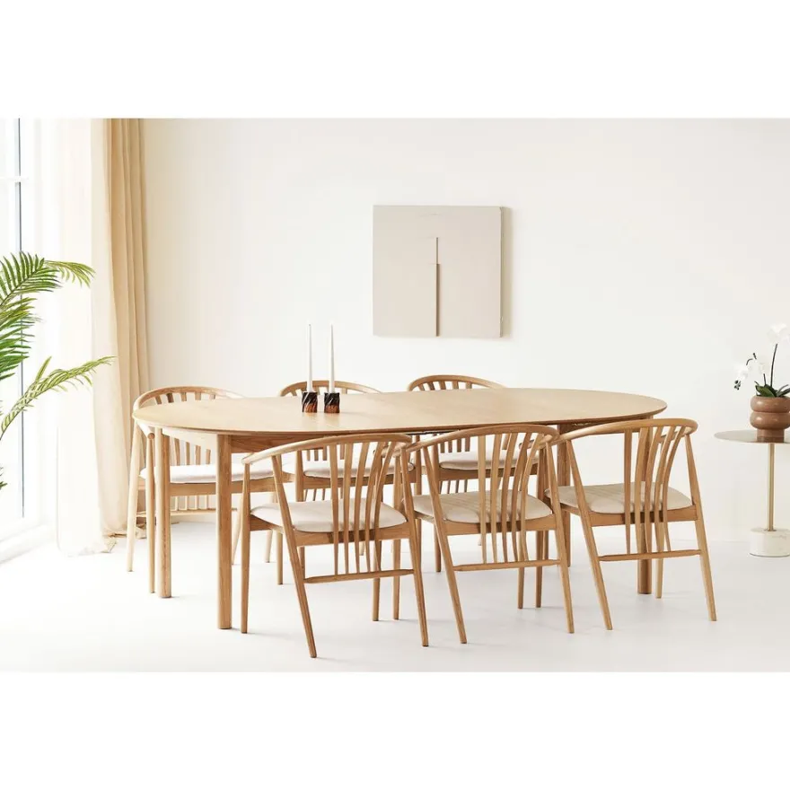 Jatkettava ruokailuryhmä House Nordic Bundaberg/Agustin, 6-istuttava, ruskea