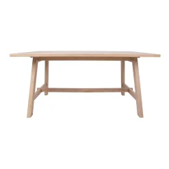 Jatkettava ruokapöytä Home4You Bergen 180x95cm vaalea tammi
