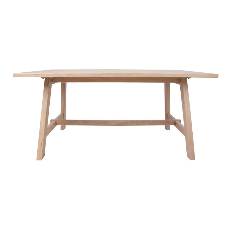 Jatkettava ruokapöytä Home4You Bergen 180x95cm vaalea tammi