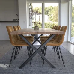 Jatkettava ruokapöytä House Nordic Montpellier, 200x95cm, ruskea