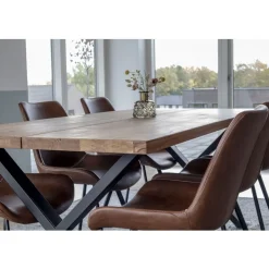 Jatkettava ruokapöytä House Nordic Montpellier, 200x95cm, ruskea