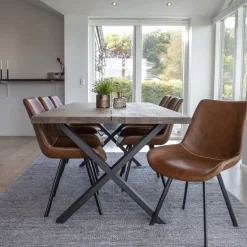 Jatkettava ruokapöytä House Nordic Montpellier, 200x95cm, ruskea