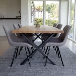 Jatkettava ruokapöytä House Nordic Montpellier, 200x95cm, ruskea