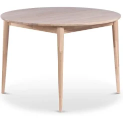 Jatkettava ruokapöytä Stenexpo Odense Ø110/150x75cm valkoöljytty tammi