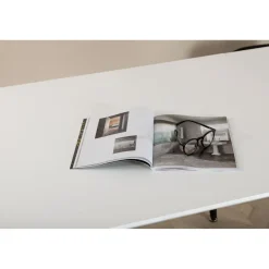 Jatkettava ruokapöytä Venture Home Jimmy, 150x90cm, valkoinen/musta