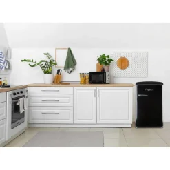 Jääkaappi pakastelokerolla Frigelux R4TT108RNE, 55cm, 95/13 l, musta