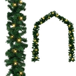 Jouluköynnös LED-valoilla, 20 m