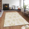 Joulumatto Linento ASR - CRPT - 96, 80x140cm, beige/kulta