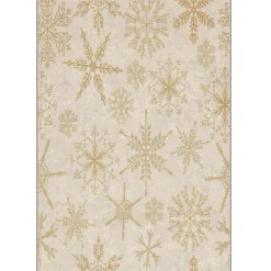 Joulumatto Linento ASR - CRPT - 96, 80x140cm, beige/kulta