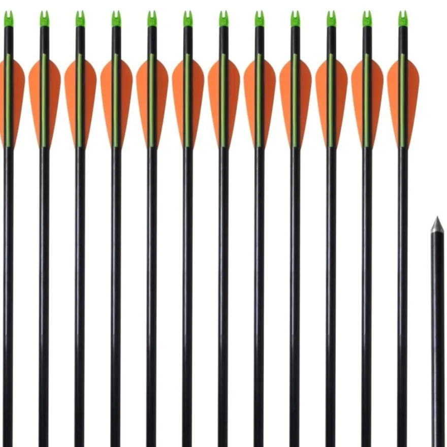 Jousipyssyn nuolet, 30", 0.8cm, lasikuitu, 12 pcs