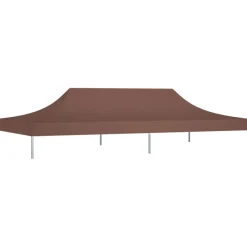 Juhlateltan katto 6x3 m ruskea 270 g/m²