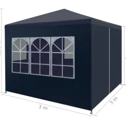 Juhlateltta 3x3m, sininen