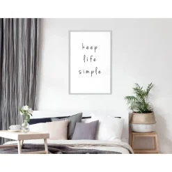 Juliste Artgeist Keep Life Simple, kehyksillä, eri kokoja