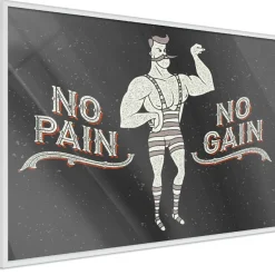 Juliste Artgeist No Pain No Gain, kehyksillä, eri kokoja