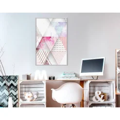 Juliste Artgeist Pink Triangle, kehyksillä, eri kokoja