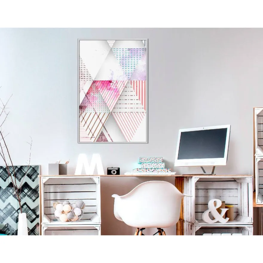 Juliste Artgeist Pink Triangle, kehyksillä, eri kokoja