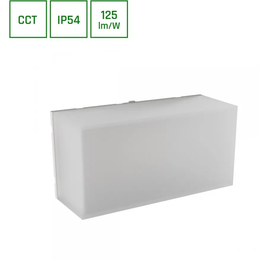 Julkisivuvalaisin Spectrum Scatollo CCT IP54 valkoinen