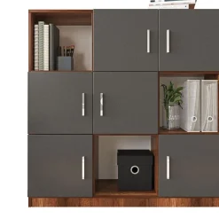 Kaapisto Linento Furniture VO7, tummanruskea/harmaa