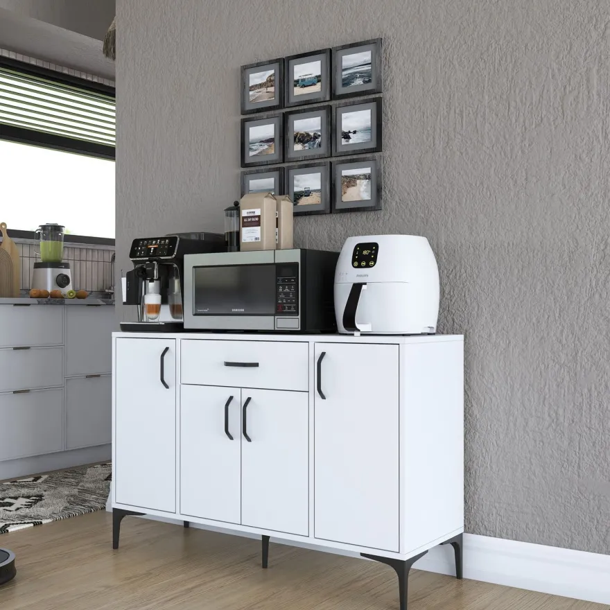 Kaappi Linento Furniture JE136, valkoinen