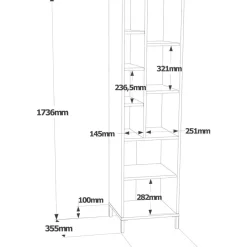 Kaappi Linento Furniture VI2, eri värejä