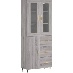 Kaappi tekninen puu, 69,5x34x180 cm, eri värejä ja malleja (31628)