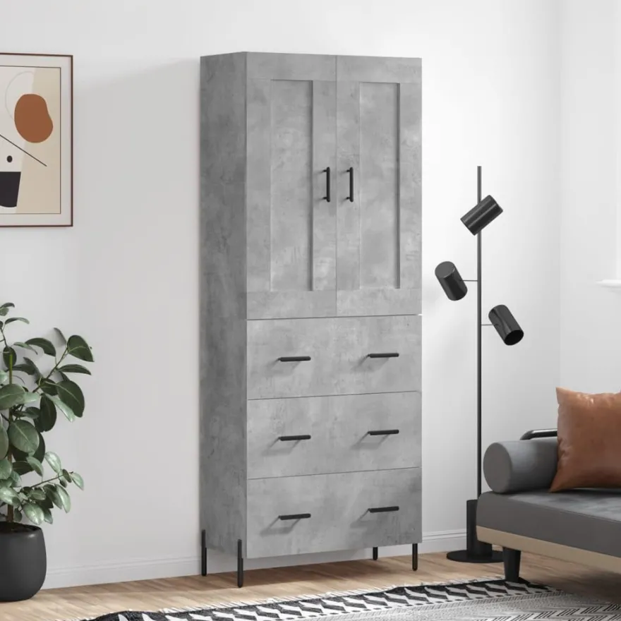 Kaappi tekninen puu, 69,5x34x180 cm, eri värejä ja malleja (31655)