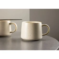 Kahvikuppi Venture Home Active, ø9cm, beige/musta