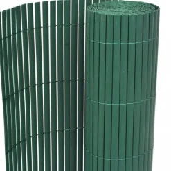 Kaksipuolinen puutarha-aita, PVC, 90x300cm, vihreä
