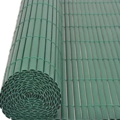 Kaksipuolinen puutarha-aita, PVC, 90x300cm, vihreä