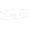 Kalustesuoja kulmasohvalle Hillerstorp, 290/80x225/80x67cm, polyesteri, harmaa