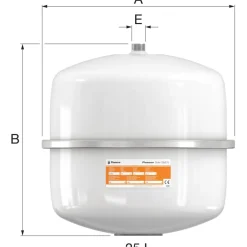 Kalvopaisunta-astia Flamco Flexcon Solar, 8bar, eri kokoja
