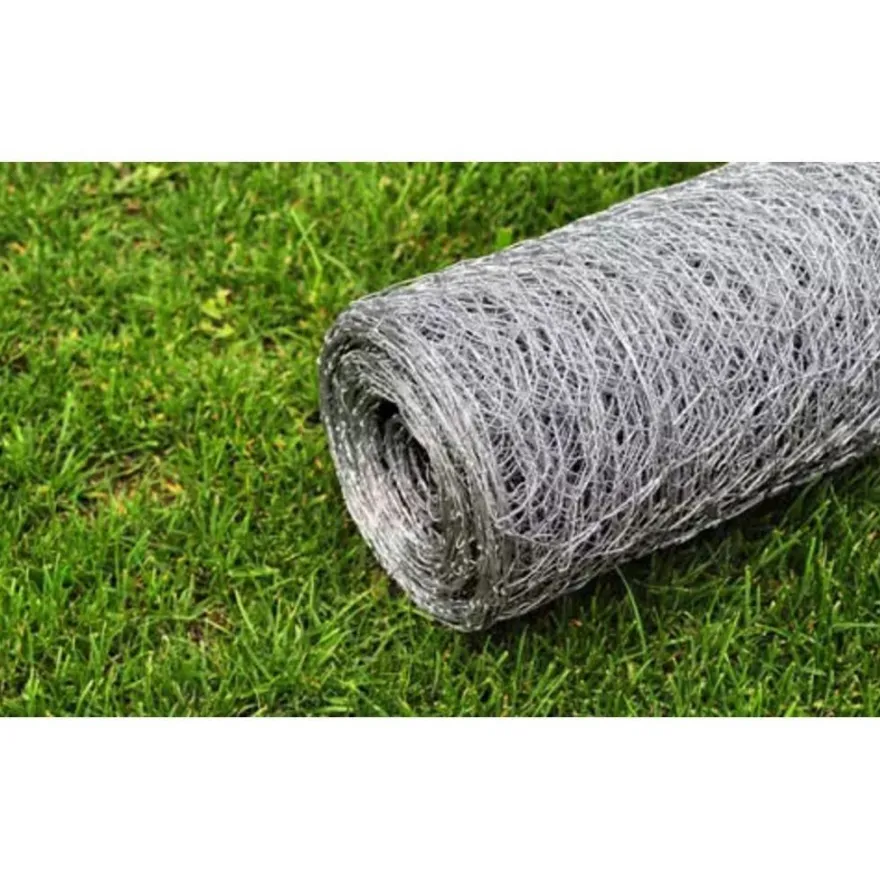 Kanaverkko, galvanoitu, PVC pinnoitteella, silmäkoko 36mm, 25x0.75m, hopea
