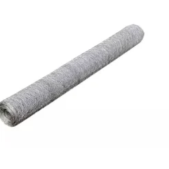 Kanaverkko, galvanoitu, PVC pinnoitteella, silmäkoko 36mm, 25x0.75m, hopea
