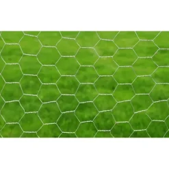 Kanaverkko, galvanoitu, PVC pinnoitteella, silmäkoko 36mm, 25x0.75m, hopea