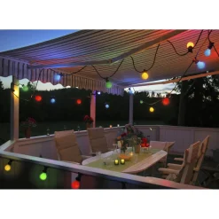 Kantakaapeli Star Trading LED-koristelampuille 10xE27-pidintä/pituus 7350mm Extra musta