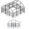 Karjateltta Ranch Farmer, 6x6x3.7m, 900g, harmaa