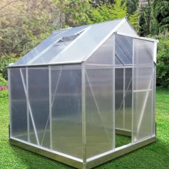 Kasvihuone Lykke, 4,8 m², muovi, hopea