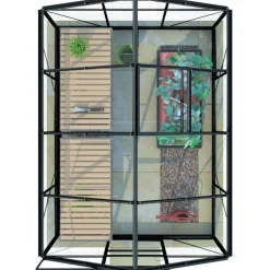 Kasvihuone Lykke, 5,0 m², muovi, musta