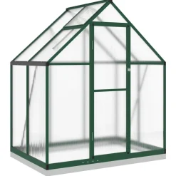 Kasvihuone pohjarungolla, alumiini, eri kokoja ja värejä (33965)